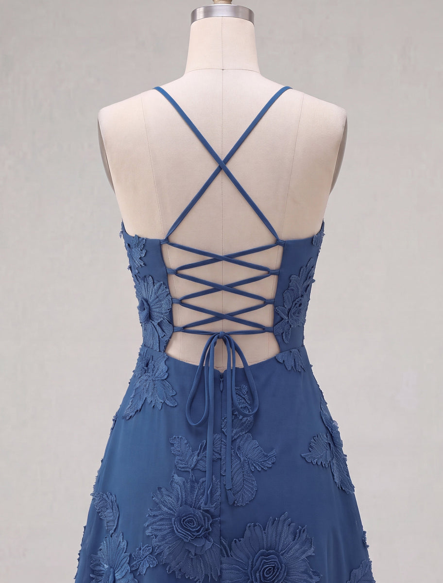 Load image into Gallery viewer, Floral Fuchsia A-Line Spaghetti Straps Short Cocktail Dress