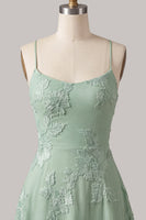 Load image into Gallery viewer, Floral Fuchsia A-Line Spaghetti Straps Short Cocktail Dress