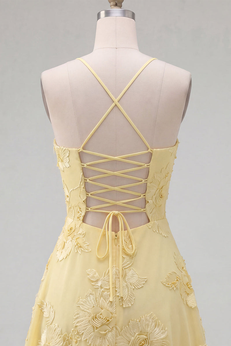 Load image into Gallery viewer, Floral Fuchsia A-Line Spaghetti Straps Short Cocktail Dress