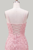 Load image into Gallery viewer, Floral Blue Purple Tight Spaghetti Straps Short Cocktail Dress with Beading