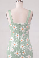 Load image into Gallery viewer, Sparkly Green Sequins Tight Ruched Short Floral Cocktail Dress