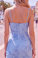 Load image into Gallery viewer, Pink Tight Cowl Neck Floral Short Cocktail Dress