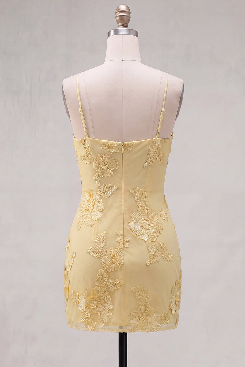 Load image into Gallery viewer, Pink Tight Cowl Neck Floral Short Cocktail Dress