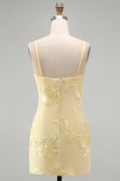Load image into Gallery viewer, Pink Tight Cowl Neck Floral Short Cocktail Dress