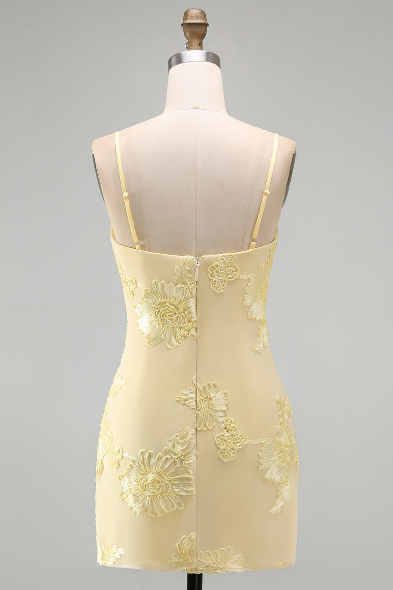 Load image into Gallery viewer, Pink Tight Cowl Neck Floral Short Cocktail Dress