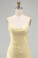 Load image into Gallery viewer, Pink Tight Cowl Neck Floral Short Cocktail Dress