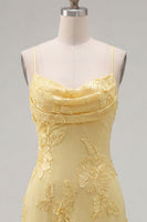 Load image into Gallery viewer, Pink Tight Cowl Neck Floral Short Cocktail Dress