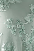 Load image into Gallery viewer, Blue A-Line Floral Halter Short Cocktail Dress with Bow
