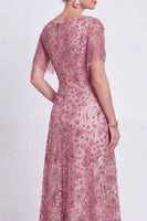 Load image into Gallery viewer, Sparkly Champagne A Line V-Neck Long Mother of the Bride Dress with Fringes