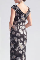 Load image into Gallery viewer, Dusty Green Mermaid Long Floral Mother of the Bride Dress with Slit