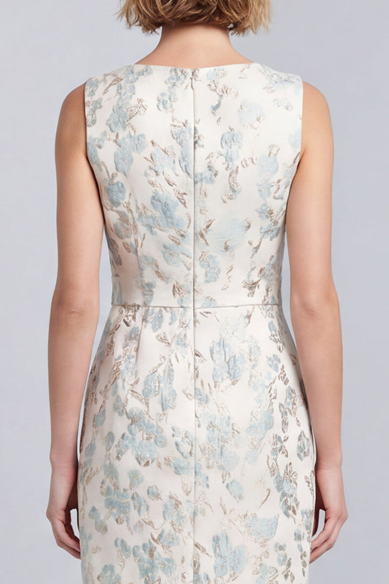 Load image into Gallery viewer, Light Blue V-Neck Bodycon Short Work Dress with Buttons
