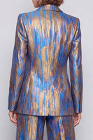 Load image into Gallery viewer, Blue Peak Lapel One Button 2 Piece Work Suits