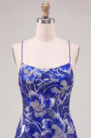 Load image into Gallery viewer, Dark Green Sparkly Floral Tight Beaded Short Cocktail Dress