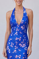 Load image into Gallery viewer, Sparkly Royal Blue Mermaid Sequins Long Formal Dress with Beading