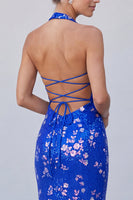 Load image into Gallery viewer, Sparkly Royal Blue Mermaid Sequins Long Formal Dress with Beading