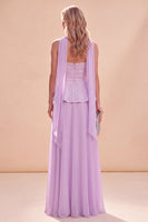 Load image into Gallery viewer, Sparkly White Chiffon Beaded Beach Neck Scarf Long Wedding Guest Dress