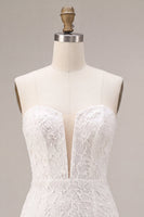 Load image into Gallery viewer, White Lace Floral Tight Sweetheart Short Corset Graduation Dress