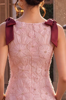 Load image into Gallery viewer, Sparkly Pink Floral Beaded Tight Mini Cocktail Dress with Pockets