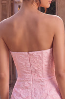 Load image into Gallery viewer, Pink Floral Tight Corset Mini Cocktail Dress with Bow