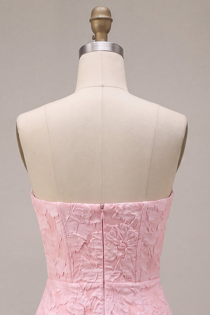 Load image into Gallery viewer, Pink Floral Tight Corset Mini Cocktail Dress with Bow