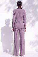Load image into Gallery viewer, Dark Blue 2 Piece Shawl Lapel Business Suits with 3D Flower