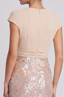 Load image into Gallery viewer, Sparkly Royal Blue Mermaid Sequins V-Neck Long Formal Dress