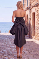 Load image into Gallery viewer, Corset Blue Strapless A Line Mini Bubble Cocktail Dress with Bow