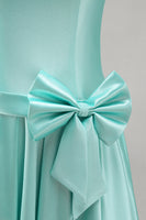 Load image into Gallery viewer, Mint A Line Strapless Sparkly Short Cocktail Dress with Pearls