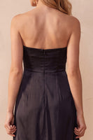 Load image into Gallery viewer, Olive A-Line Sweetheart Ruched Long Wedding Guest Dress