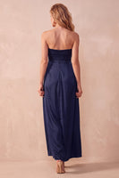 Load image into Gallery viewer, Olive A-Line Sweetheart Ruched Long Wedding Guest Dress