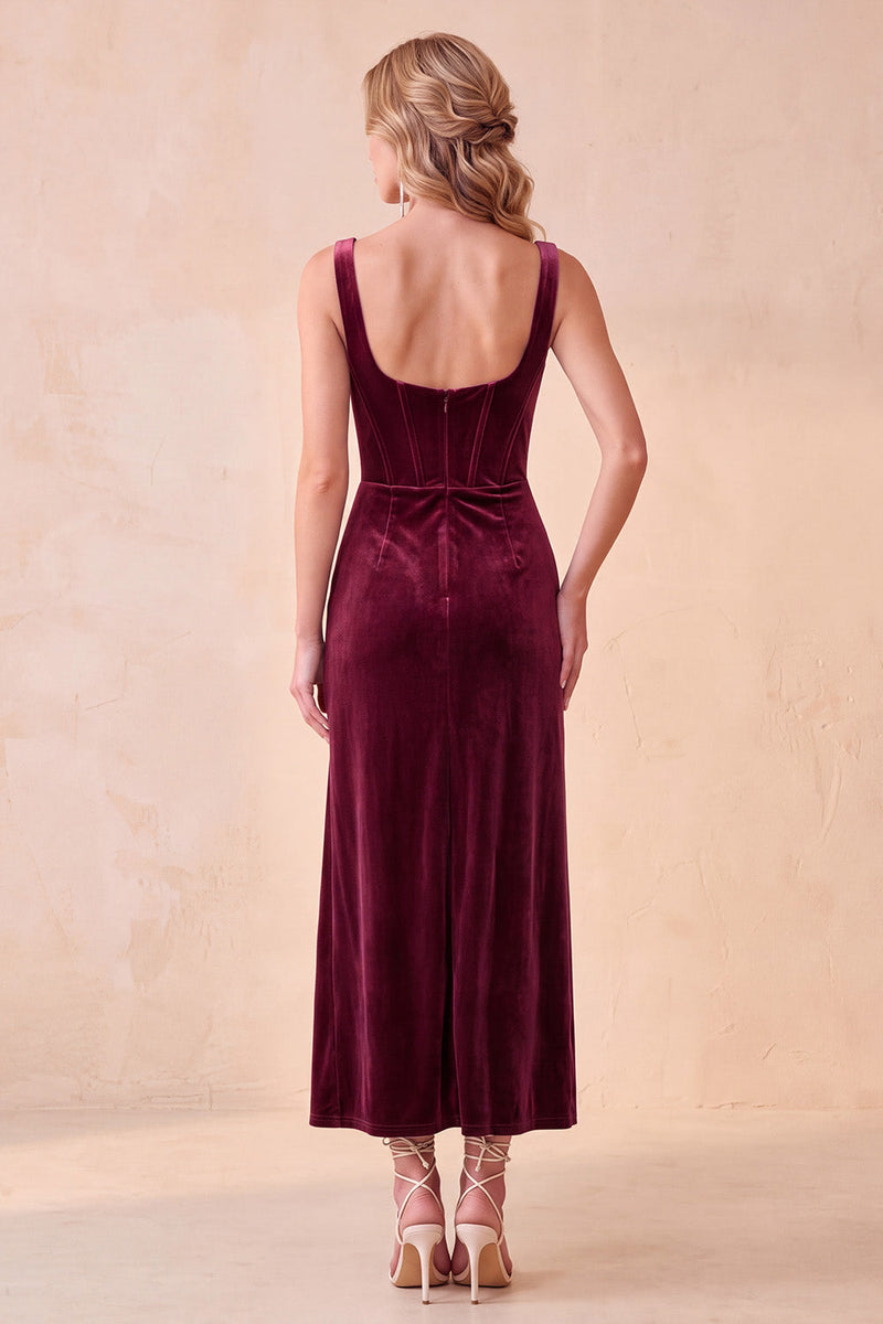 Load image into Gallery viewer, Olive Corset Bodycon Ruched Long Wedding Guest Dress with Pockets
