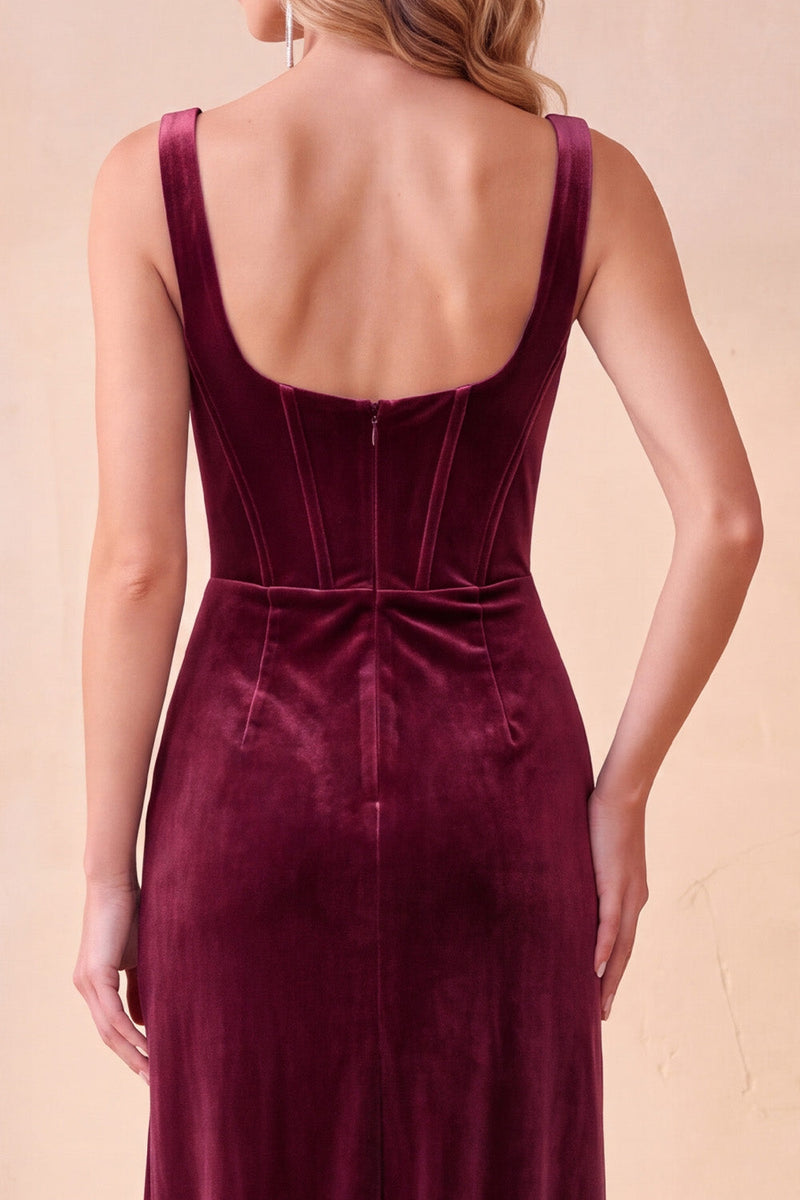 Load image into Gallery viewer, Olive Corset Bodycon Ruched Long Wedding Guest Dress with Pockets