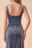 Load image into Gallery viewer, Olive Corset Bodycon Ruched Long Wedding Guest Dress with Pockets