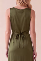Load image into Gallery viewer, Black Sheath Round Neck Satin Long Wedding Guest Dress with Lace