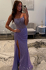 Load image into Gallery viewer, Sparkly Strapless Gold Mermaid Long Prom Dress with Slit