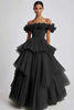 Load image into Gallery viewer, Dusty Sage Ball Gown Tulle Long Formal Dress with Ruffles