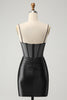 Load image into Gallery viewer, Glitter Fuchsia Corset Beaded Tight Party Dress