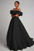 Load image into Gallery viewer, Dusty Sage Tulle A Line Long Formal Dress with Ruffles