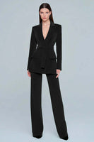 Load image into Gallery viewer, 2 Piece Dark Green Peak Lapel Prom Suits with Sash