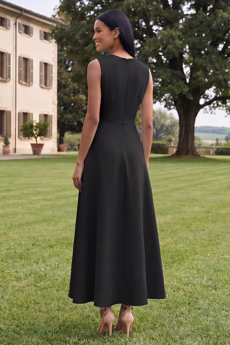 Load image into Gallery viewer, Hot Pink A Line Floral Round Neck Maxi Formal Dress