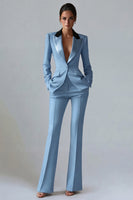 Load image into Gallery viewer, 2 Piece Dark Green Peak Lapel Single Breasted Slim Fit Prom Suits