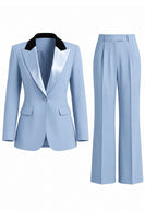 Load image into Gallery viewer, 2 Piece Dark Green Peak Lapel Single Breasted Slim Fit Prom Suits