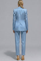 Load image into Gallery viewer, 2 Piece Orange Notched Lapel Single Breasted Slim Fit Prom Suits