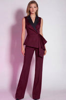 Load image into Gallery viewer, 2 Piece Grey Notched Lapel Business Suits with Sash