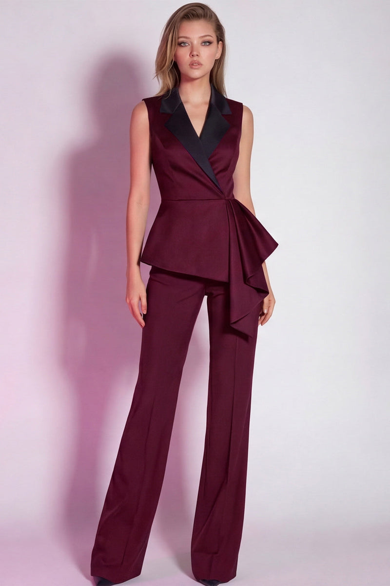Load image into Gallery viewer, 2 Piece Grey Notched Lapel Business Suits with Sash