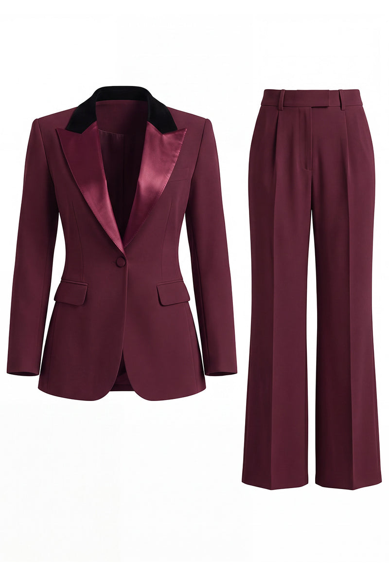 Load image into Gallery viewer, 2 Piece Dark Green Peak Lapel Single Breasted Slim Fit Prom Suits