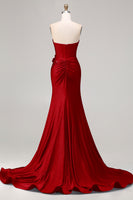 Load image into Gallery viewer, Sparkly Royal Blue Beaded Mermaid Long Corset Prom Dress with Appliques
