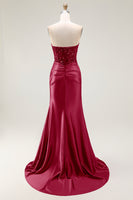 Load image into Gallery viewer, Sparkly Red Mermaid Sweetheart Long Sequin Prom Dress