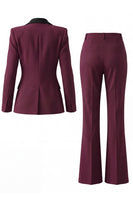 Load image into Gallery viewer, 2 Piece Dark Green Peak Lapel Single Breasted Slim Fit Prom Suits