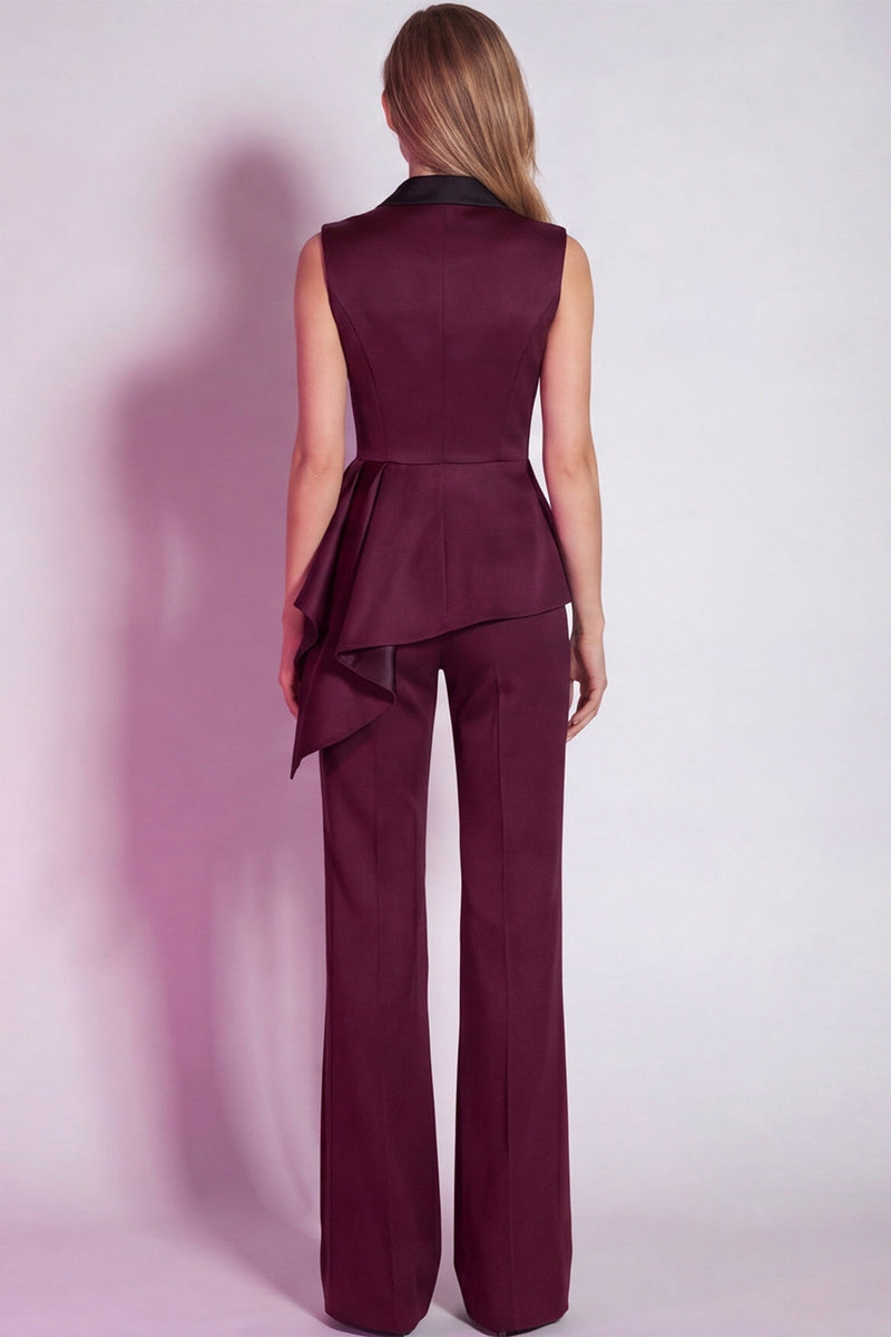Load image into Gallery viewer, 2 Piece Grey Notched Lapel Business Suits with Sash